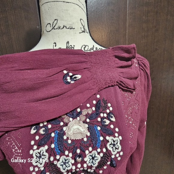 Free People Long Sleeve Embroidered Dress - Picture 6 of 10